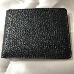 Hugo Boss Leather Mens Bifold Wallet
